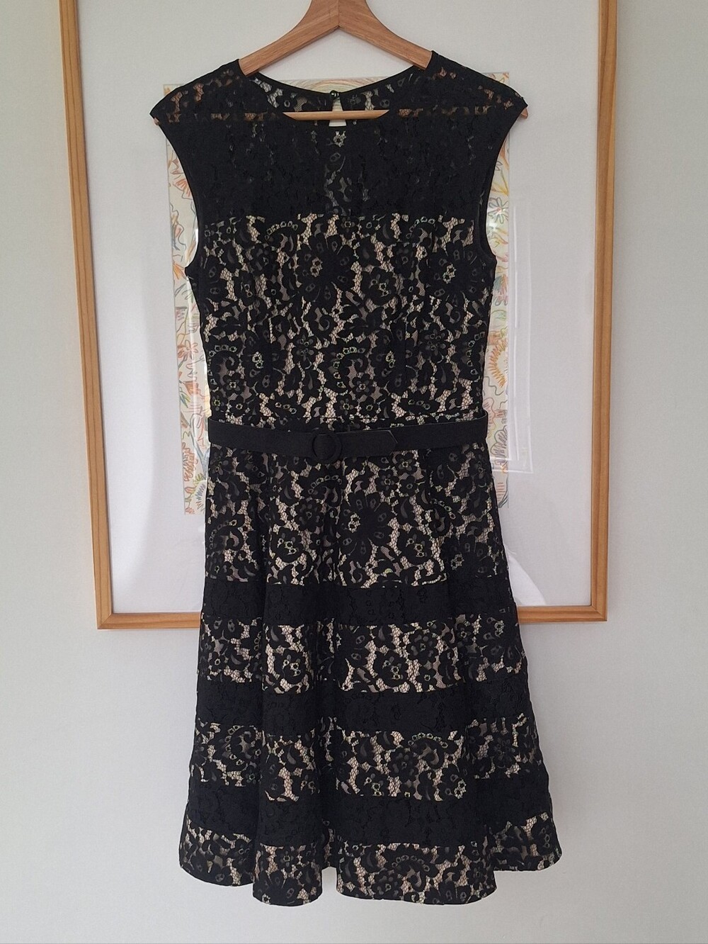 Eliza J Lace Tieres Dress